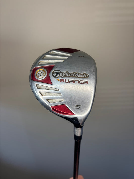 Taylormade 2007 Burner Steel 5-Wood 18° REAX 50g Stiff Flex 42.25″ NICE