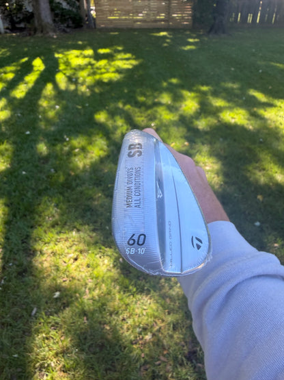 TaylorMade Milled Grind 5 Satin Chrome Lob Wedge 60° / 12 Wedge Flex 34.75" NEW — photo 4