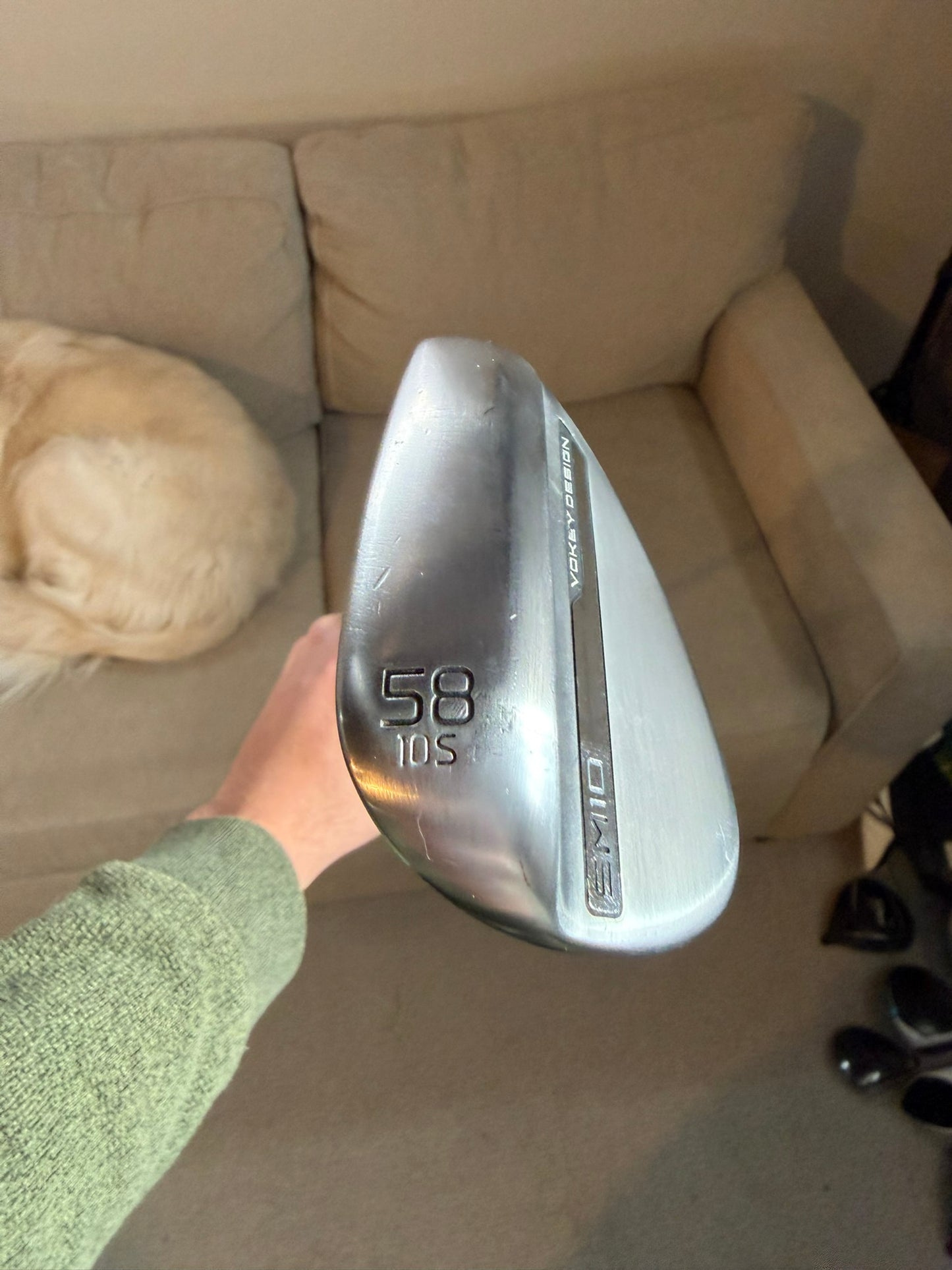 Titleist Vokey SM10 Tour Chrome Lob Wedge 58° / 10 Wedge Flex 35.25″ NICE