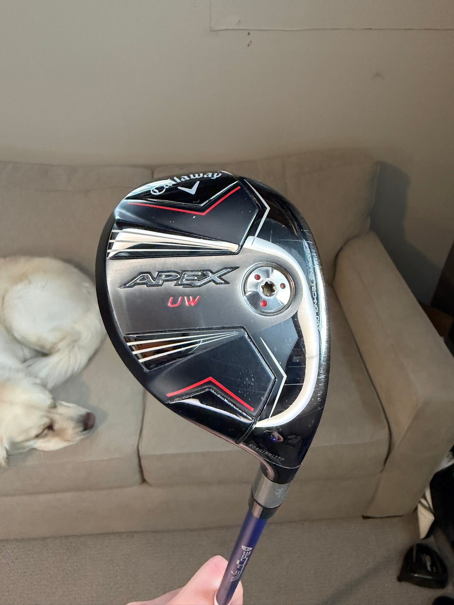 Callaway Apex UW 24 5-Wood 19° Ventus Blue Velocore+ 8S Stiff Flex 41.5″ NICE