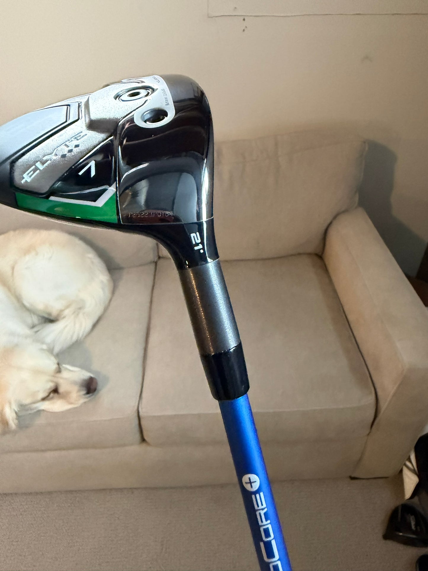 Callaway Elyte Triple Diamond 7-Wood 21° Ventus Blue Velocore+ Stiff 42″ +HC