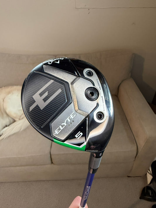 Callaway Elyte Triple Diamond 5-Wood 18° Ventus Blue Velocore+ Stiff 42.5″ +HC