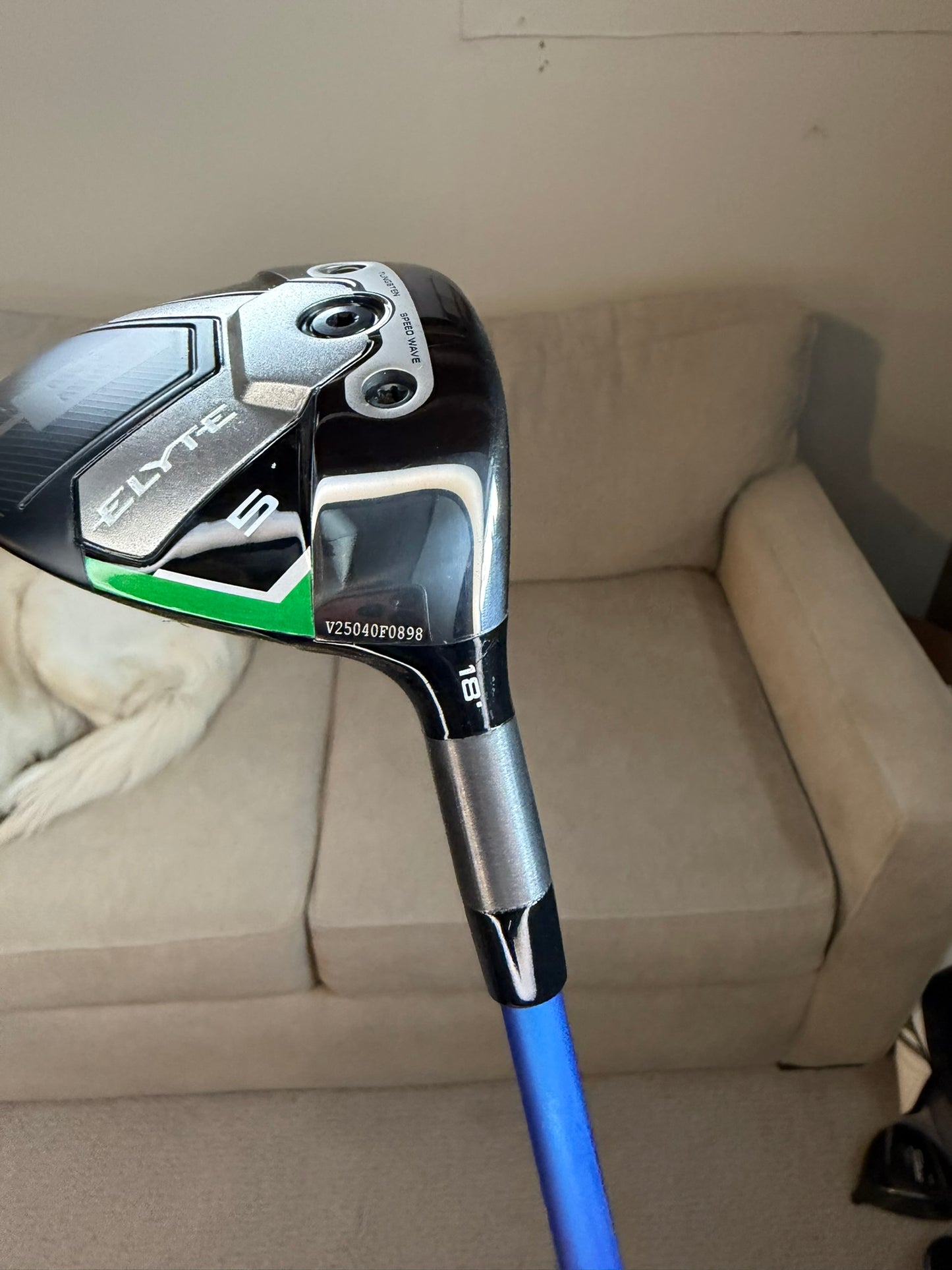 Callaway Elyte Triple Diamond 5-Wood 18° Ventus Blue Velocore+ Stiff 42.5″ +HC