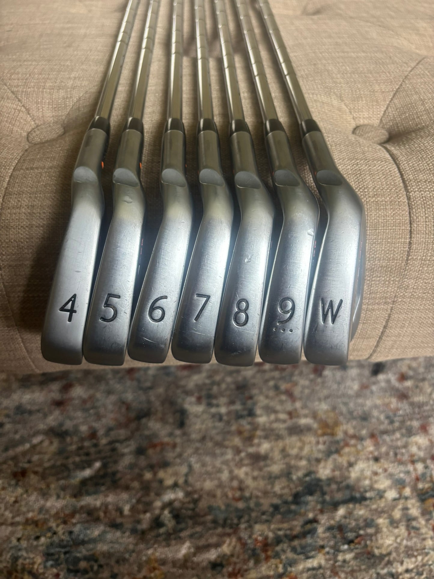 Ping S55 Iron Set 4-PW Orange Dot Z-Z65 Stiff Flex STD NICE