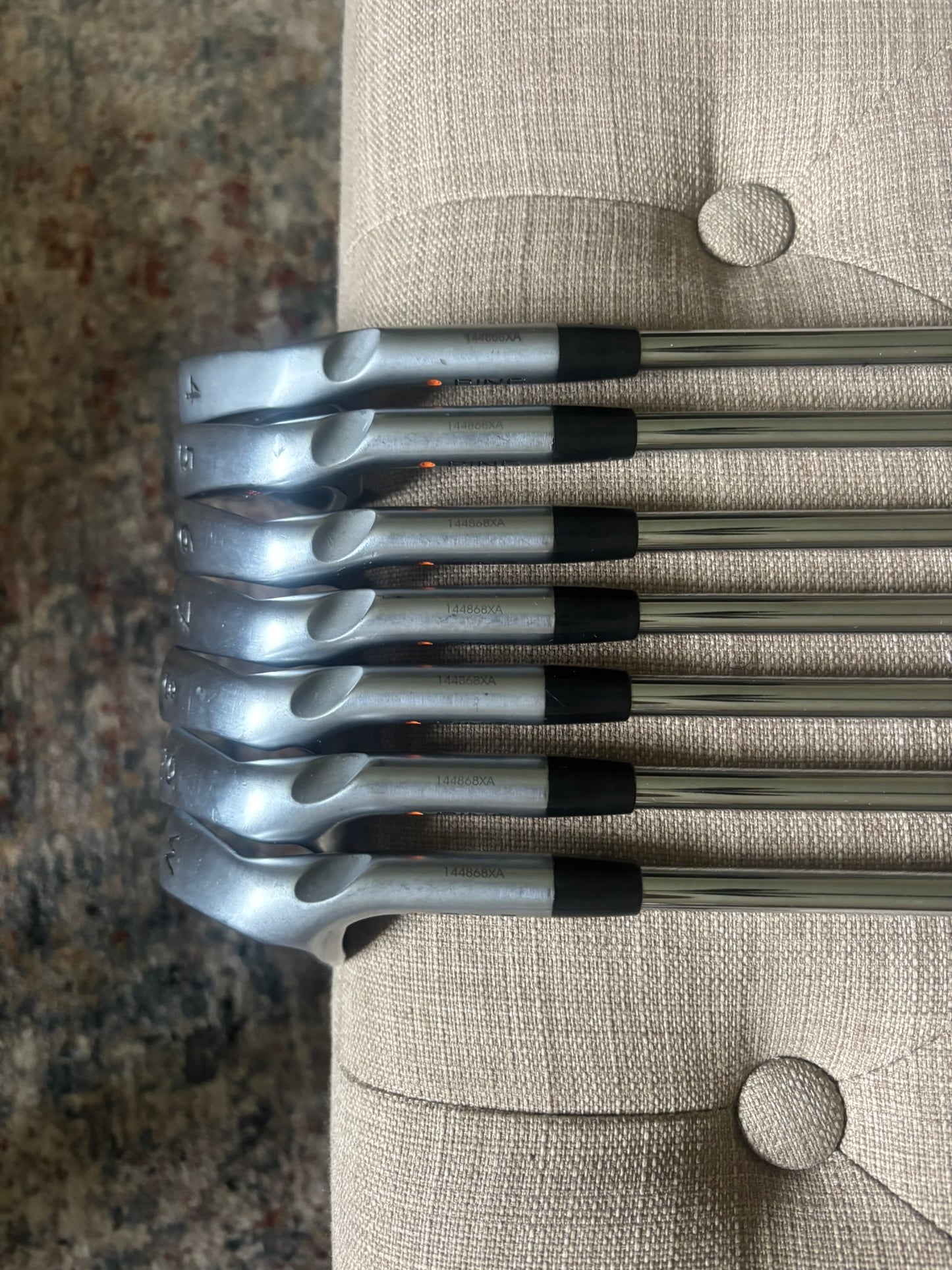 Ping S55 Iron Set 4-PW Orange Dot Z-Z65 Stiff Flex STD NICE