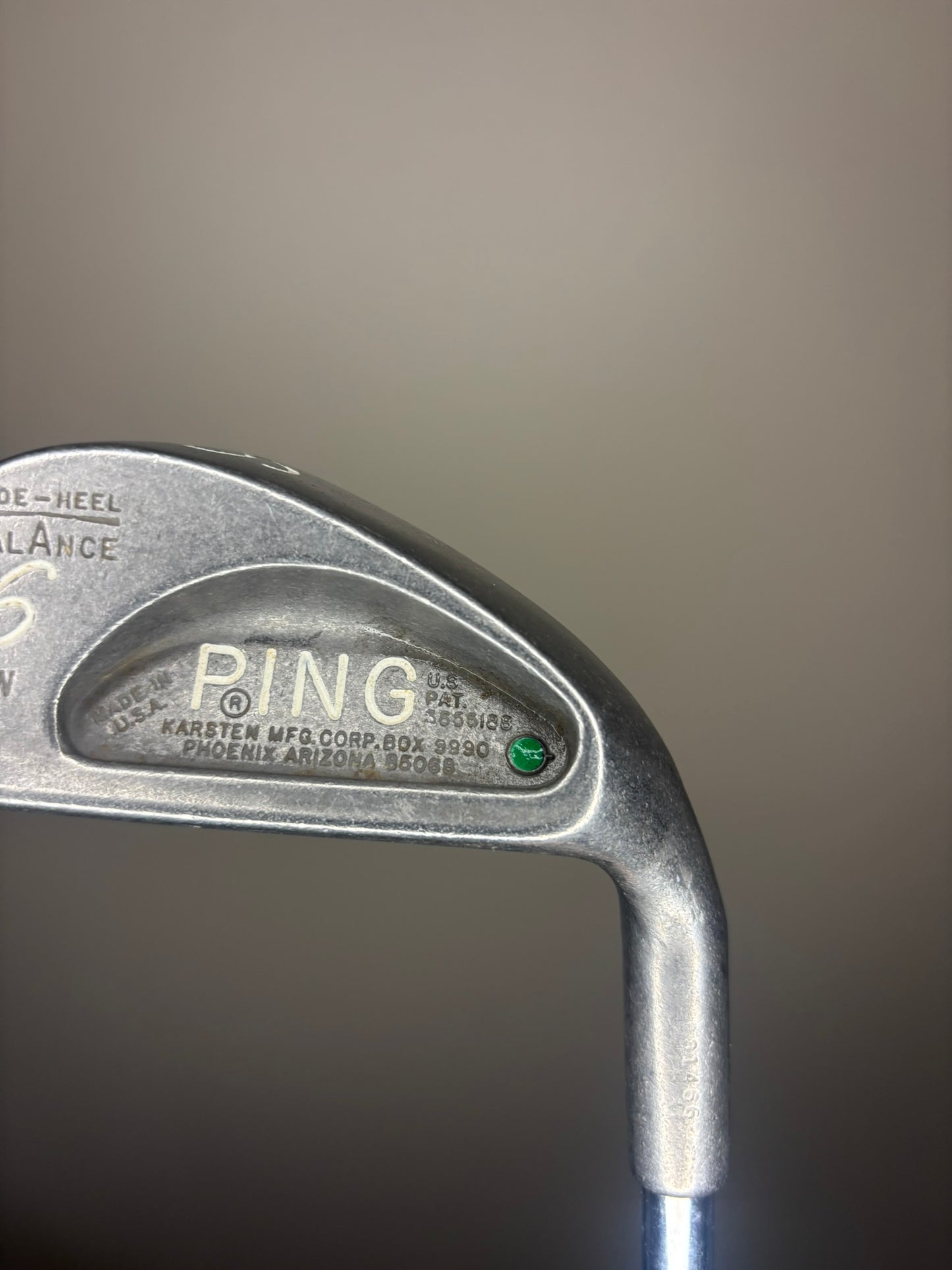Ping Karsten II 6-Iron Green Dot ZZ Lite Stiff Flex 37.75″ NICE