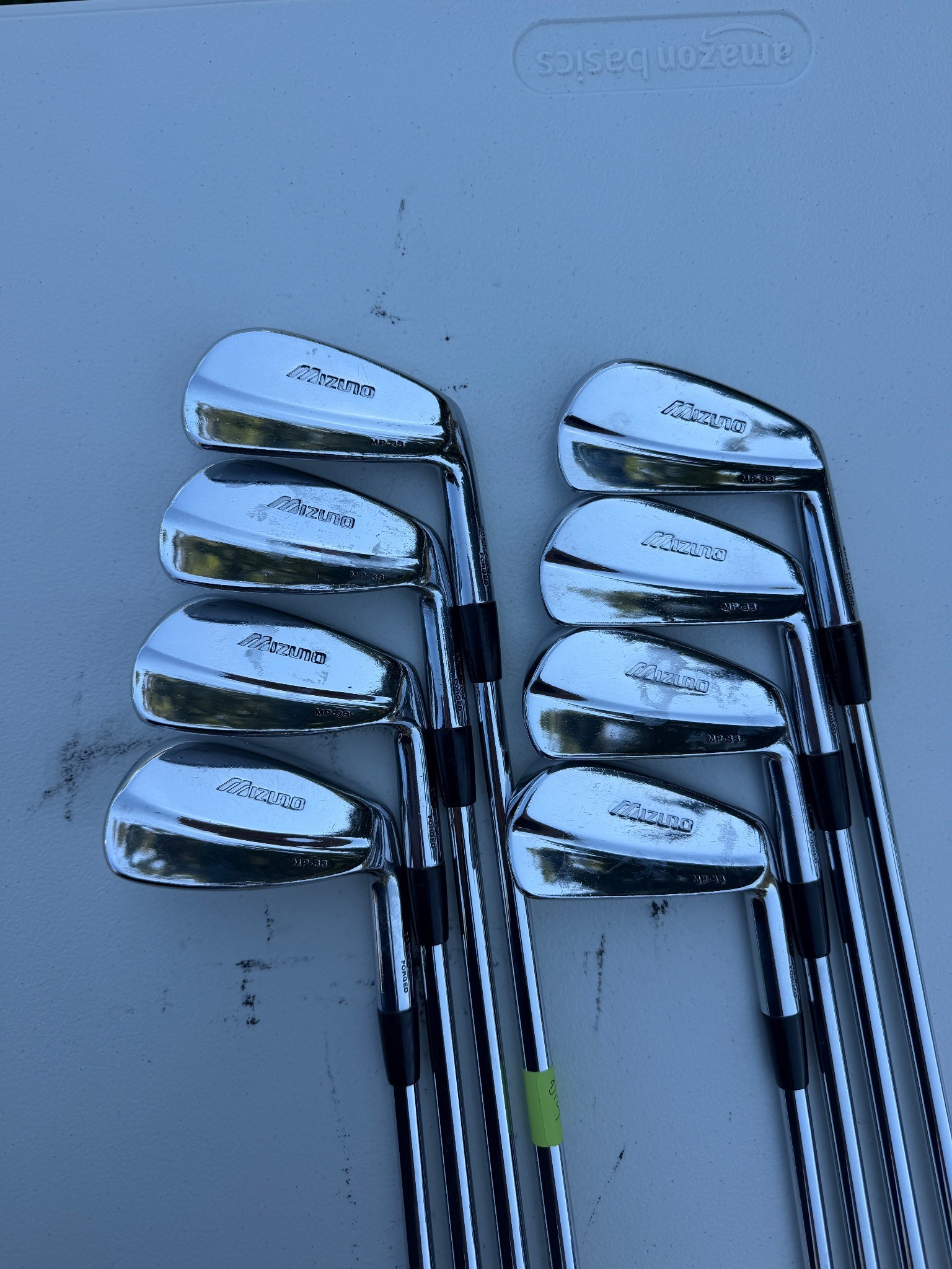 Mizuno MP 33 Iron Set 3-PW FCM Rifle Flighted Stiff Flex +1/4"