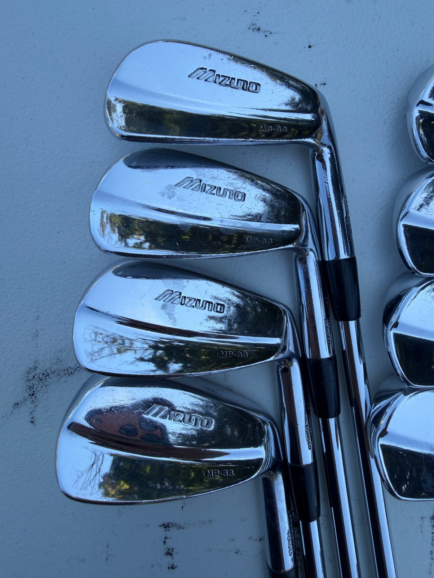 Mizuno MP 33 Iron Set 3-PW FCM Rifle Flighted Stiff Flex +1/4" — photo 2