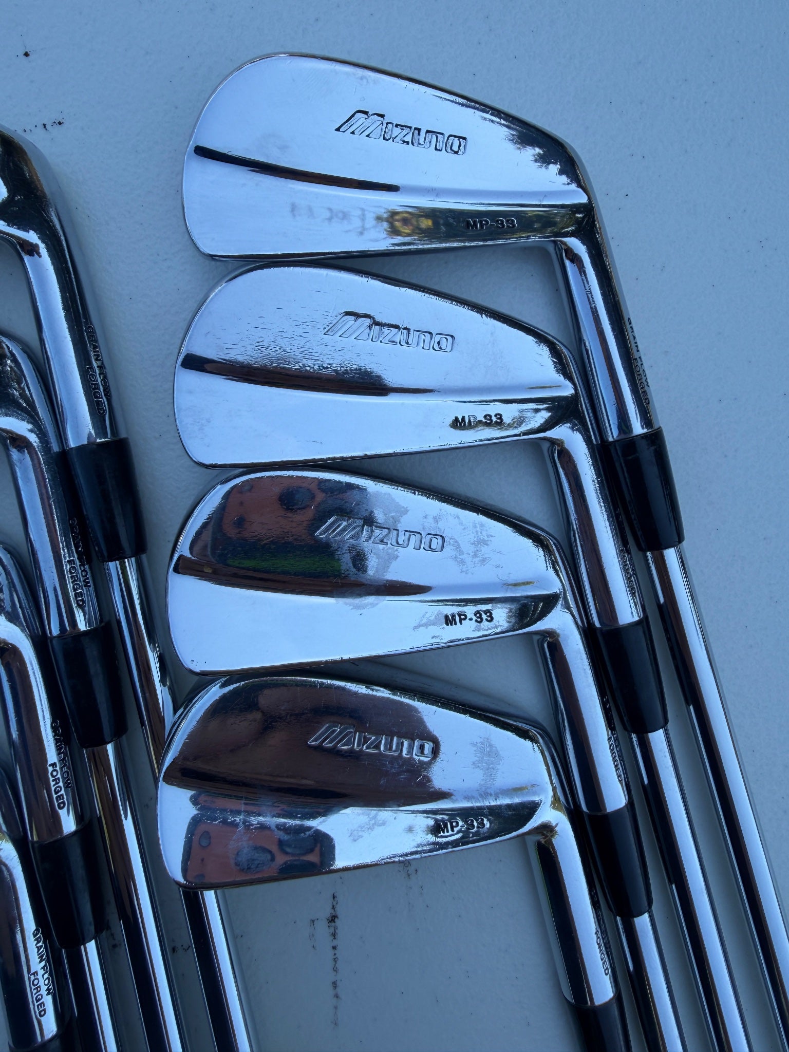 Mizuno MP 33 Iron Set 3-PW FCM Rifle Flighted Stiff Flex +1/4" — photo 3