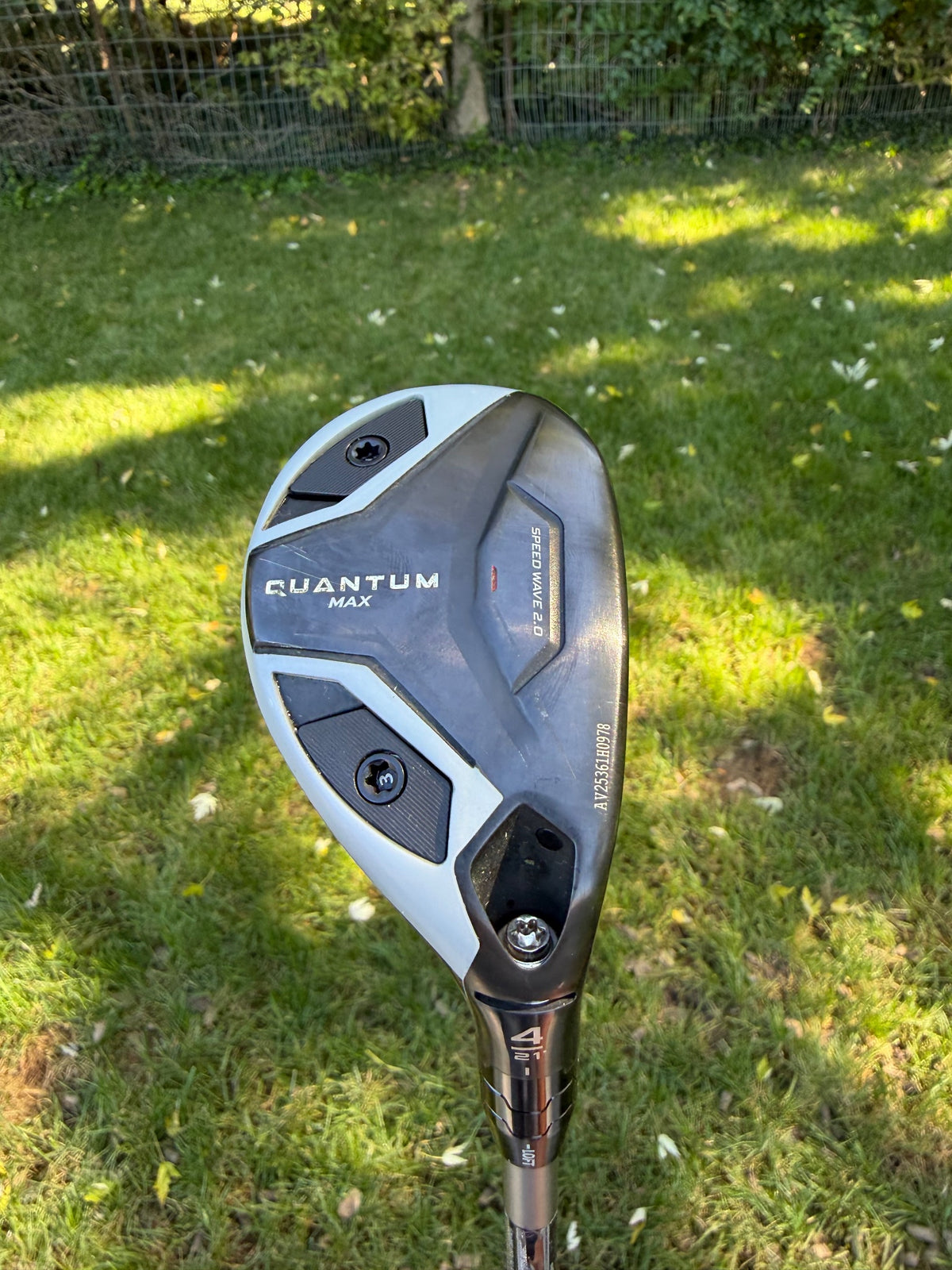 Callaway Quantum Max 4 Hybrid 21° Denali Silver Regular Flex 40" +HC NICE