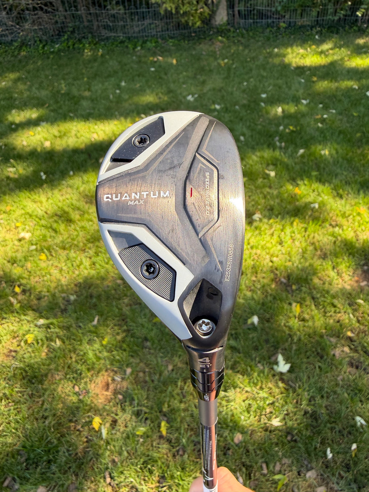 Callaway Quantum Max 4 Hybrid 21° Denali Silver Stiff Flex 40" +HC MINT