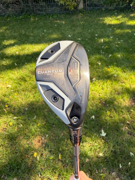 Callaway Quantum Max 4 Hybrid 21° Denali Silver Stiff Flex 40" +HC MINT