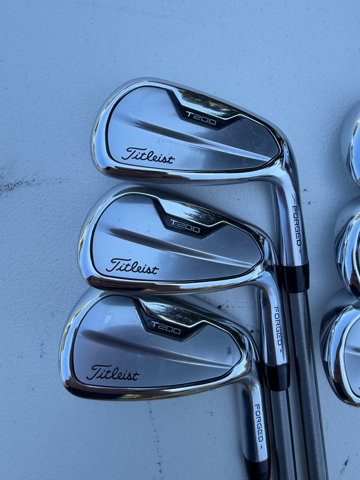 Titleist 2021 T200 Iron Set 5-PW SteelFiber i80 Regular Flex +3/4" NICE — photo 2
