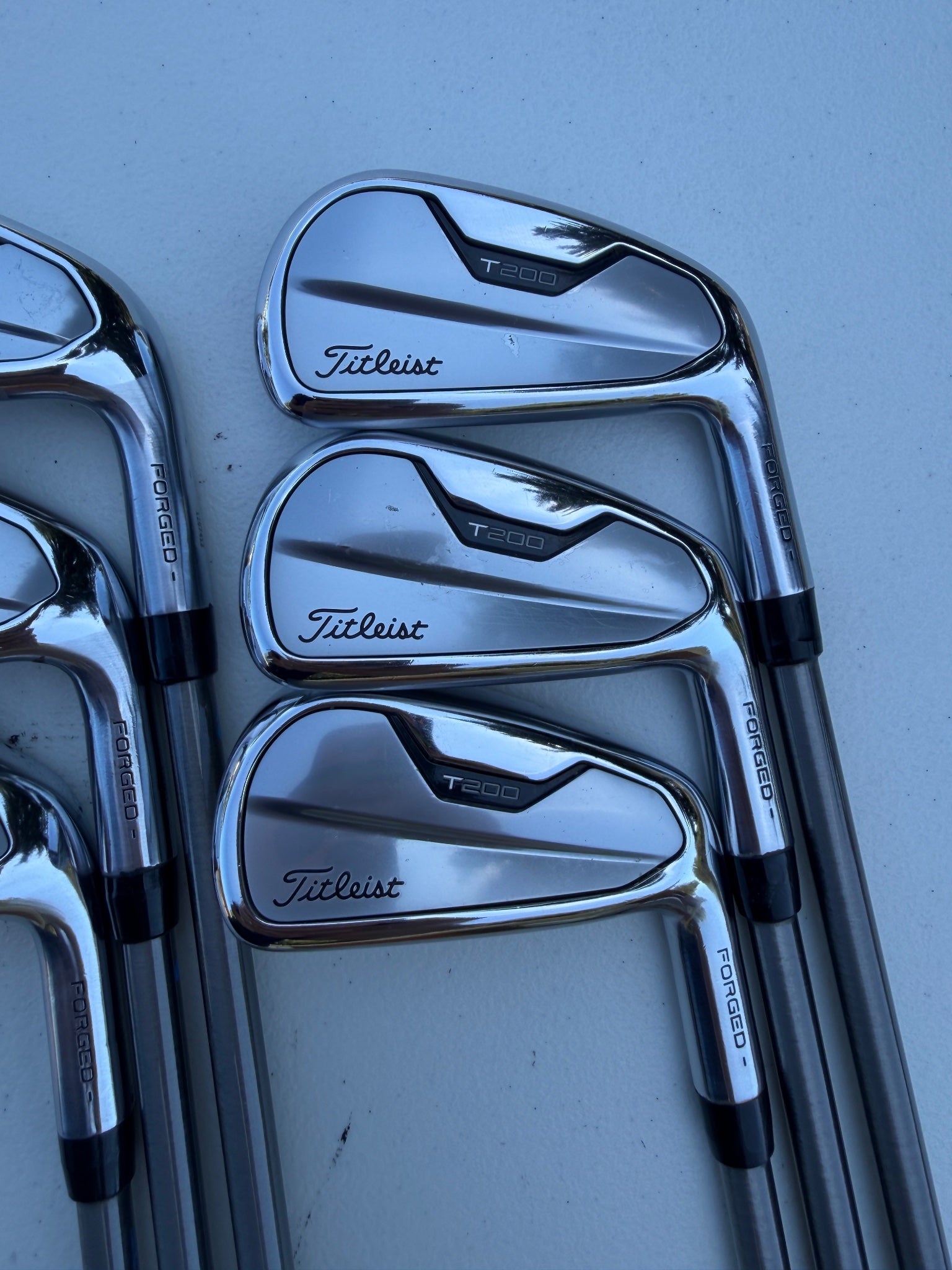 Titleist 2021 T200 Iron Set 5-PW SteelFiber i80 Regular Flex +3/4" NICE — photo 3