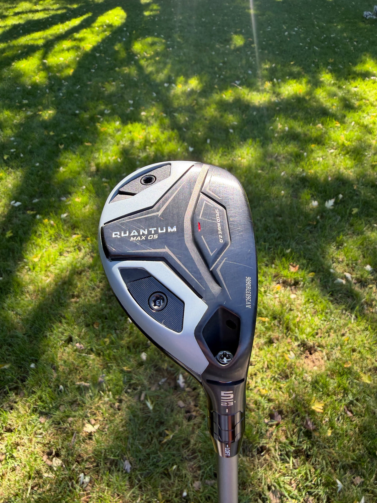Callaway Quantum Max OS 5 Hybrid 23° Denali Silver Stiff Flex 39.25" +HC MINT