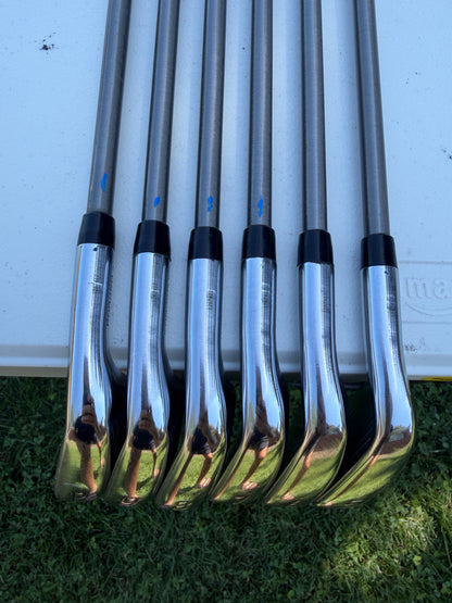 Titleist 2021 T200 Iron Set 5-PW SteelFiber i80 Regular Flex +3/4" NICE — photo 11