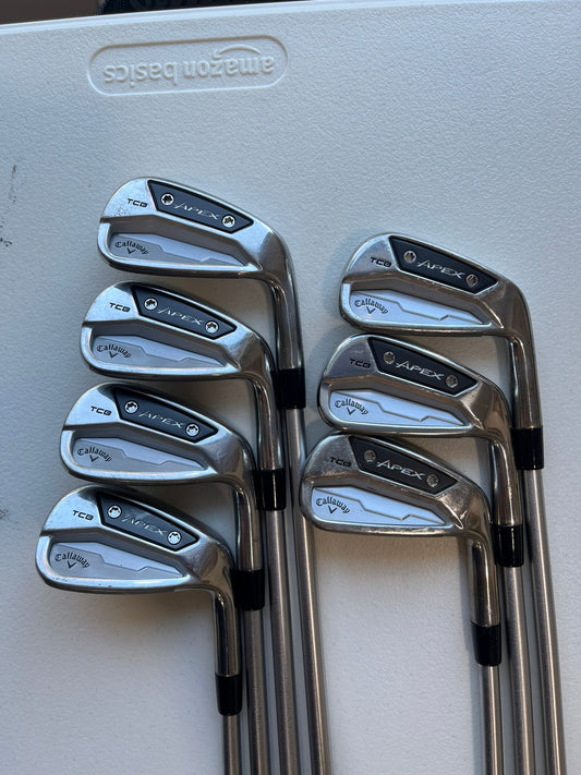 Callaway 2024 Apex TCB Iron Set 4-PW KBS C-Taper 125 S+ Stiff Flex Standard NICE
