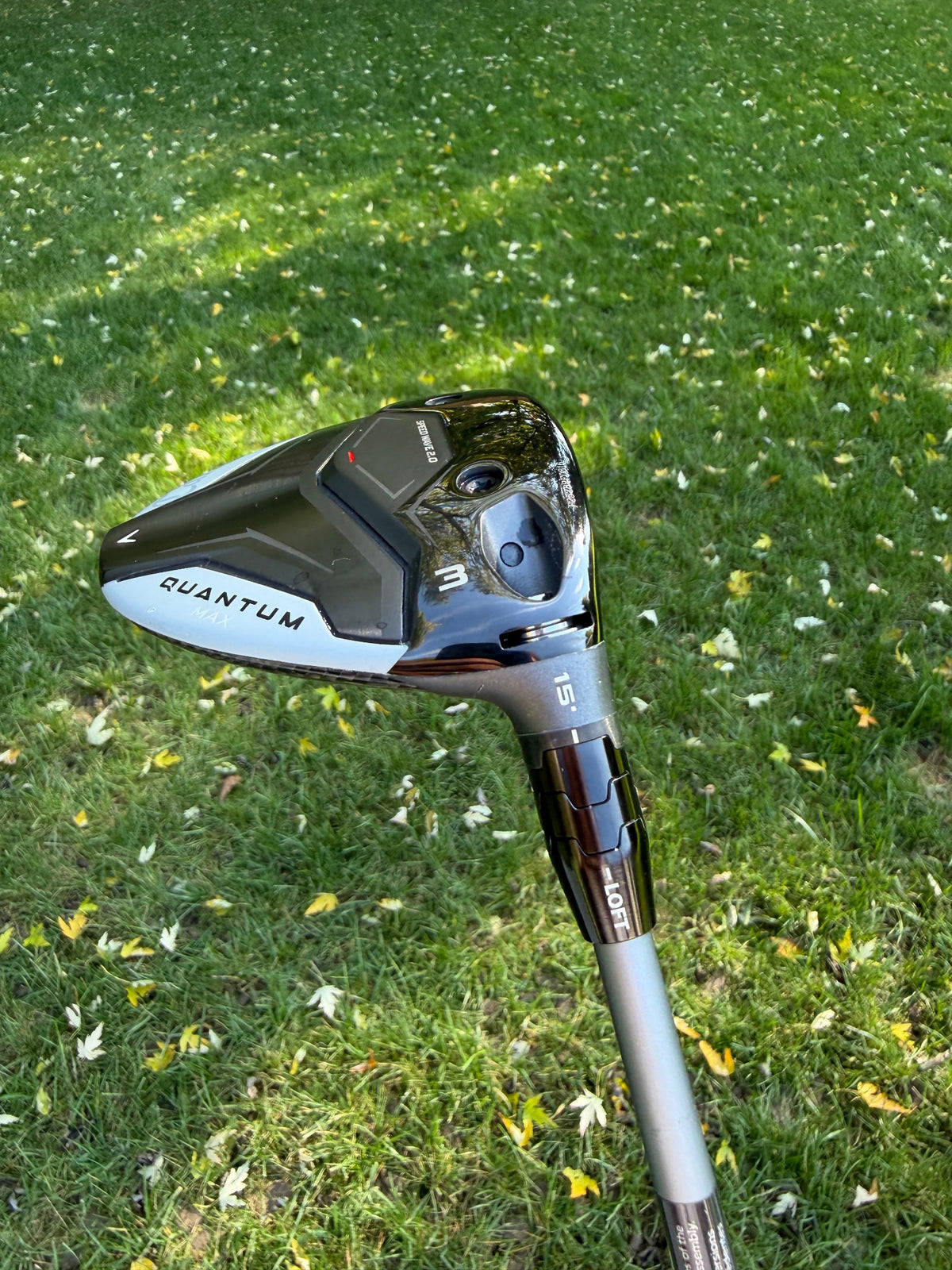 Callaway Quantum Max 3-Wood 15° Denali Frost Silver Stiff Flex 43" +HC NICE — photo 5