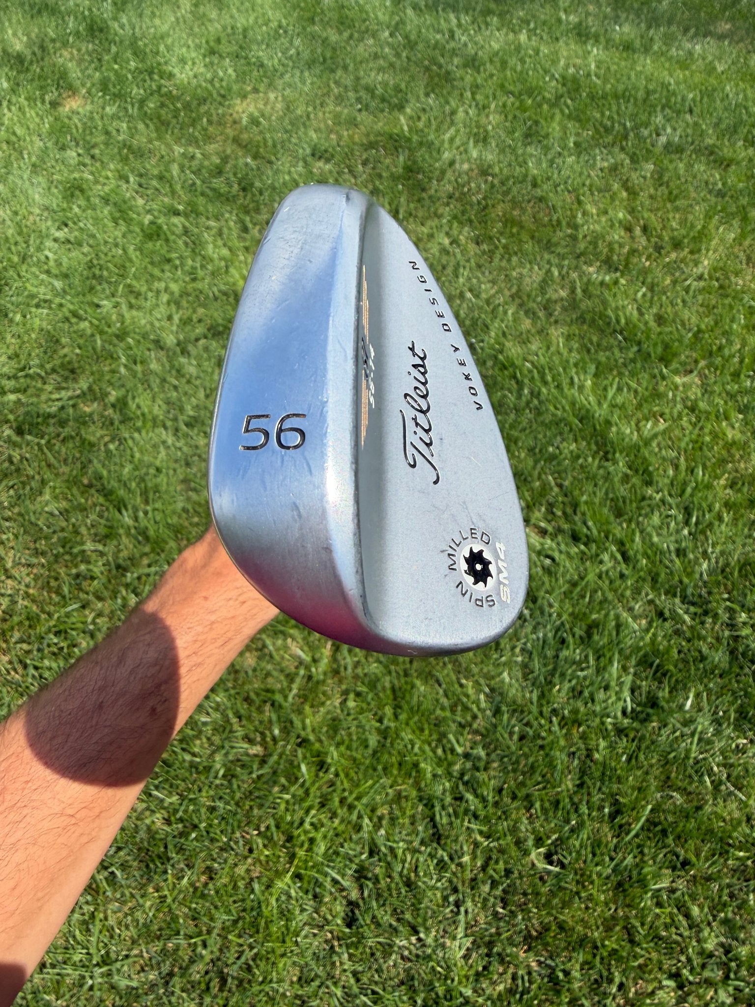 Titleist Vokey Spin Milled SM4 Chrome Sand Wedge 56° / 14 Wedge Flex 35.75" NICE — photo 5