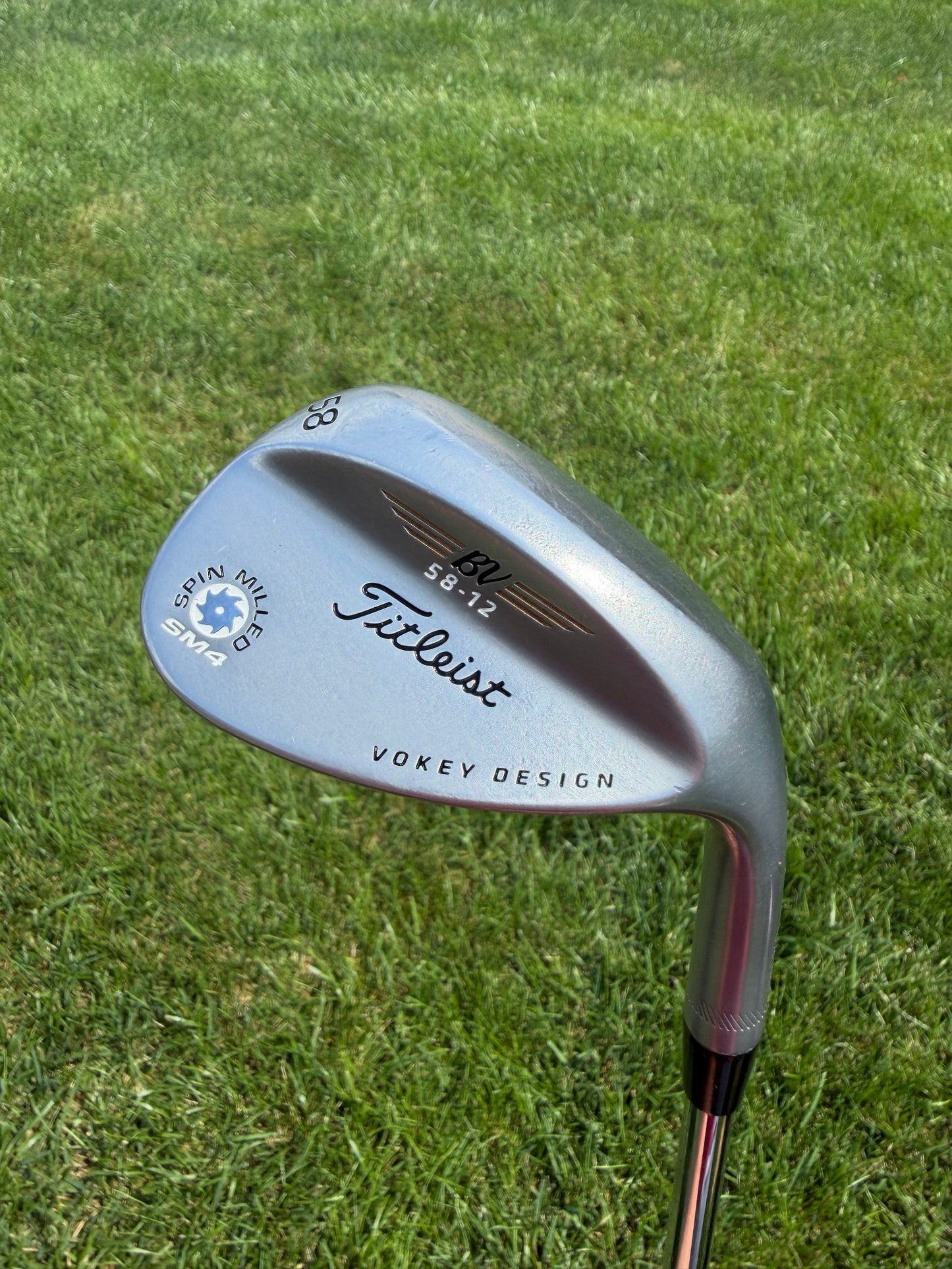 Titleist Vokey Spin Milled SM4 Chrome Lob Wedge 58° / 12 Stiff Flex 36.25" NICE
