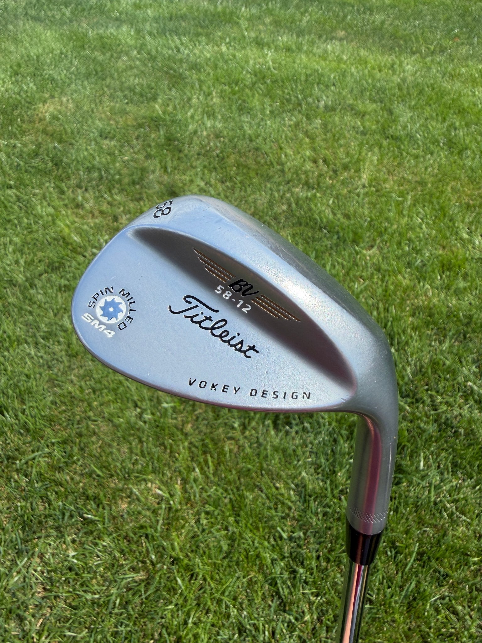 Titleist Vokey Spin Milled SM4 Chrome Lob Wedge 58° / 12 Stiff Flex 36.25" NICE