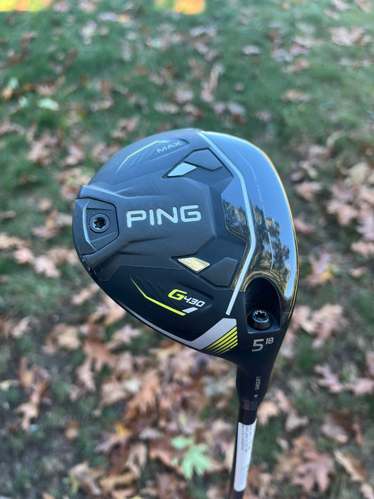 Ping G430 Max 5-Wood 18° Alta CB Black 65 Regular Flex 42″ NICE