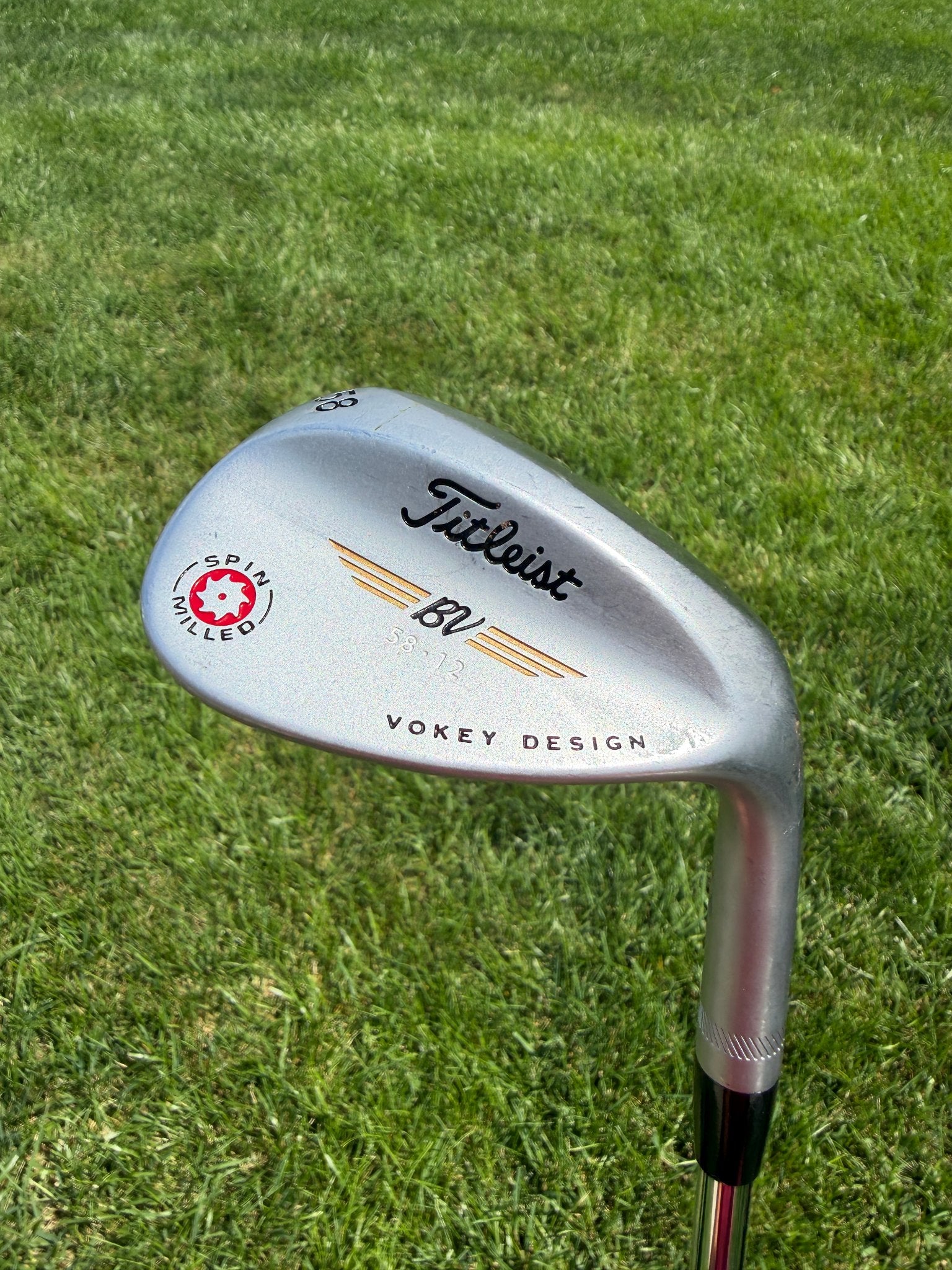 Titleist 2009 Vokey Spin Milled Chrome Lob Wedge 58° / 12 Stiff Flex 35.75" NICE