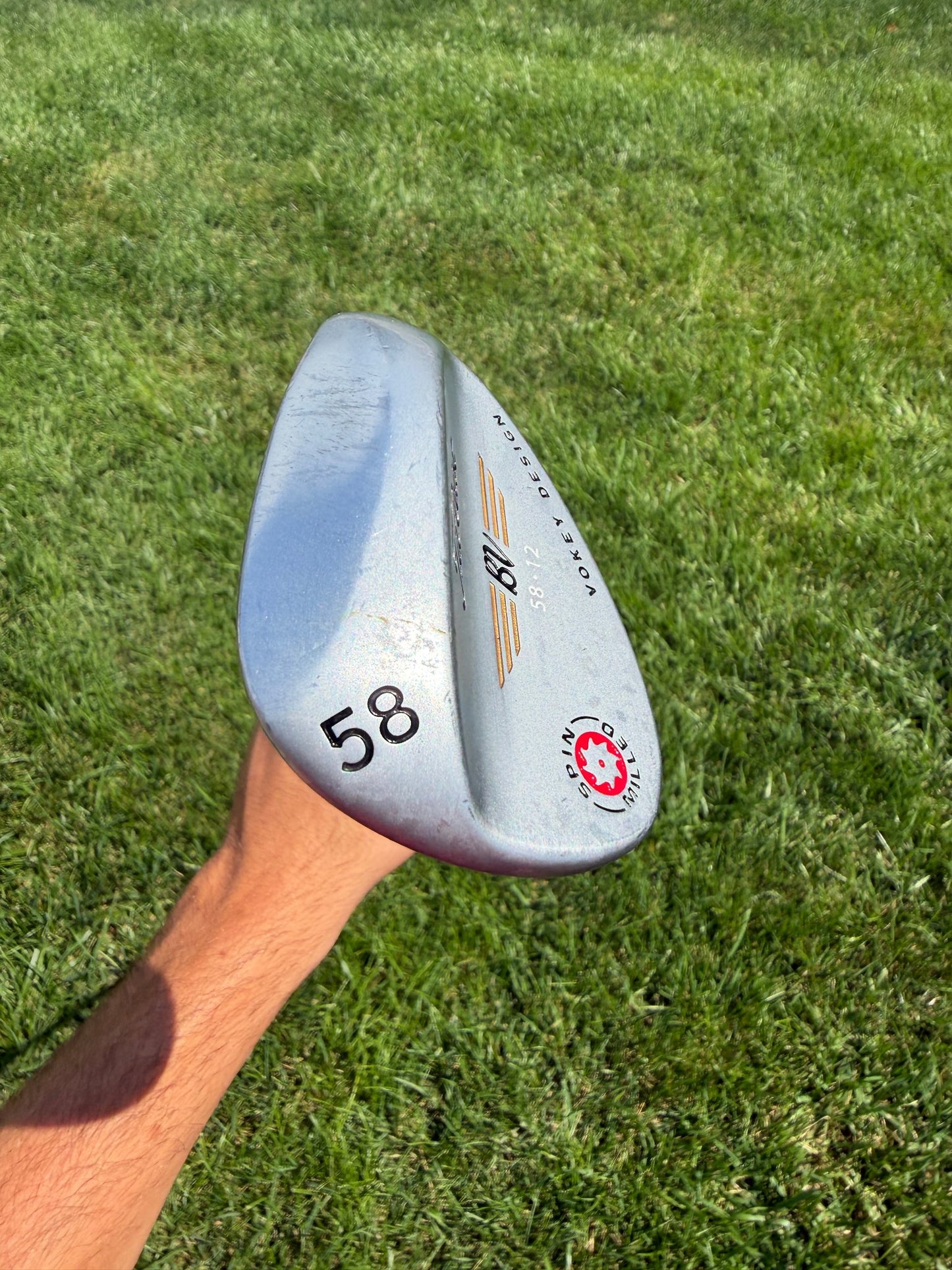 Titleist 2009 Vokey Spin Milled Chrome Lob Wedge 58° / 12 Stiff Flex 35.75" NICE — photo 4