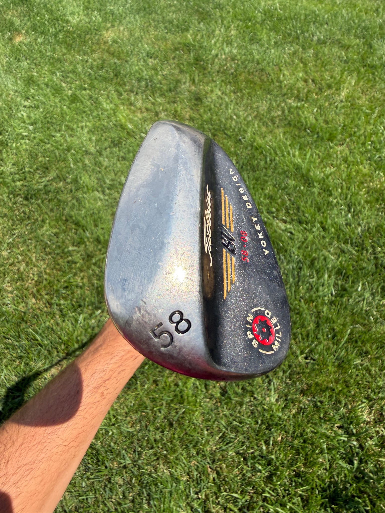 Titleist 2009 Vokey Spin Milled Black Lob Wedge 58° / 8 Wedge Flex 35.25" NICE — photo 4