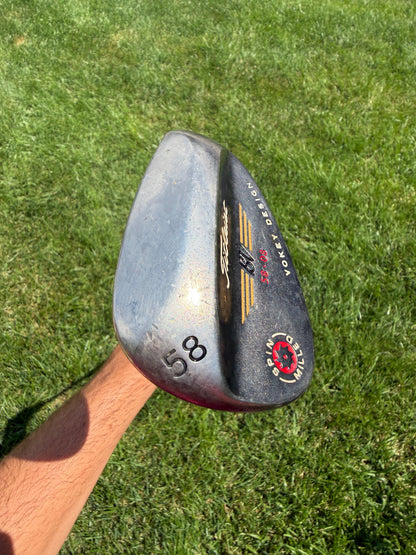Titleist 2009 Vokey Spin Milled Black Lob Wedge 58° / 8 Wedge Flex 35.25" NICE — photo 4