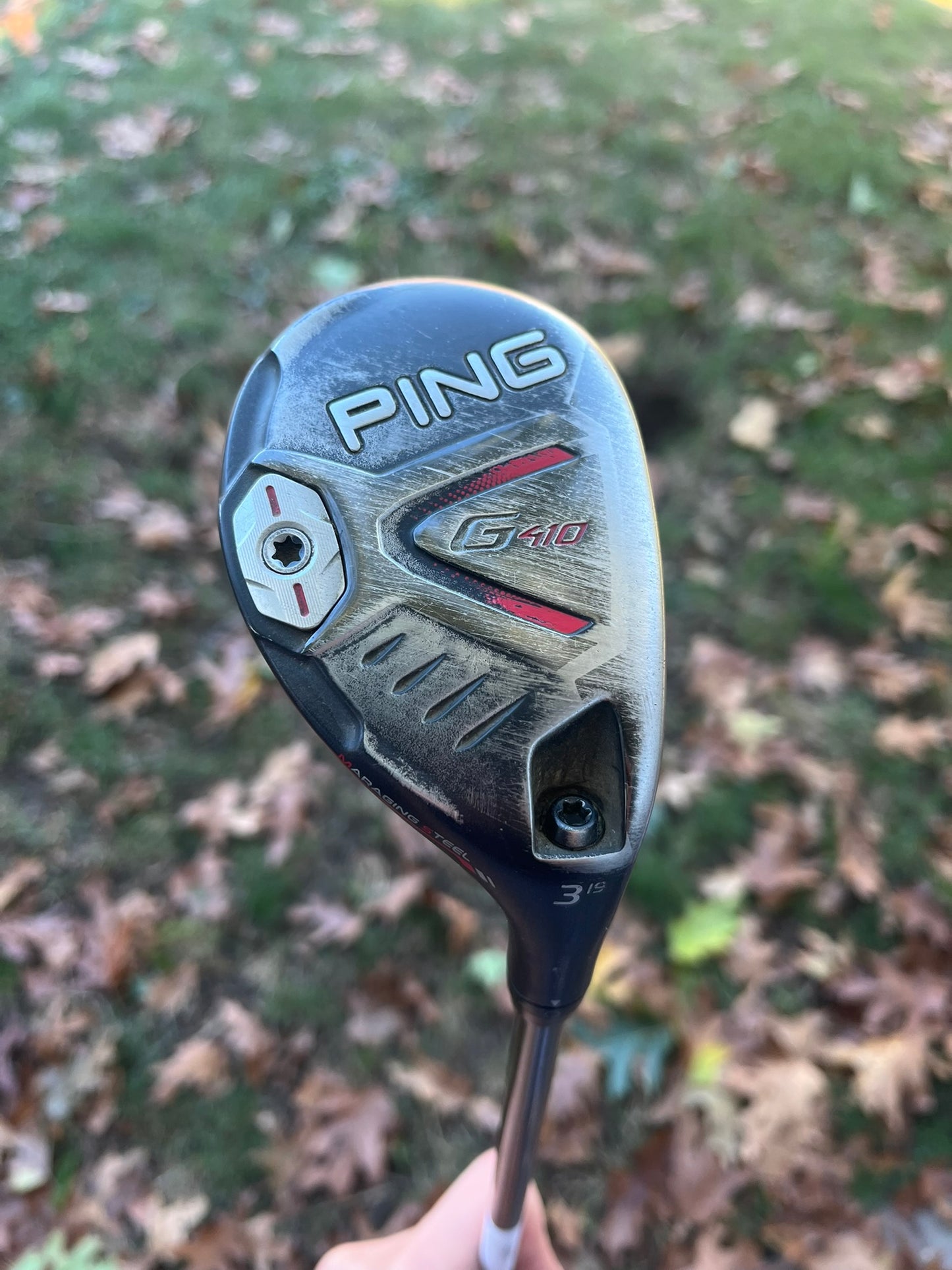 Ping G410 3 Hybrid 19° Tour Chrome 85 Regular Flex 39.75″ +HC