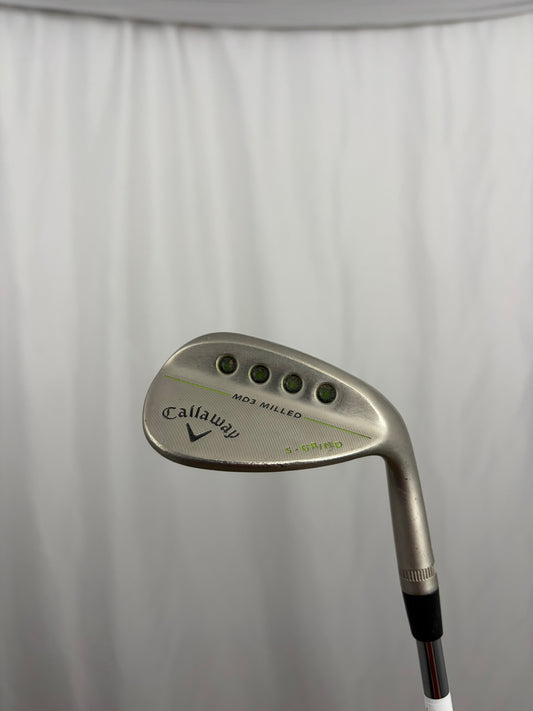 Photo of Callaway Jaws MD5 Platinum Chrome Sand Wedge 56° Stiff Flex Tour Issue S200