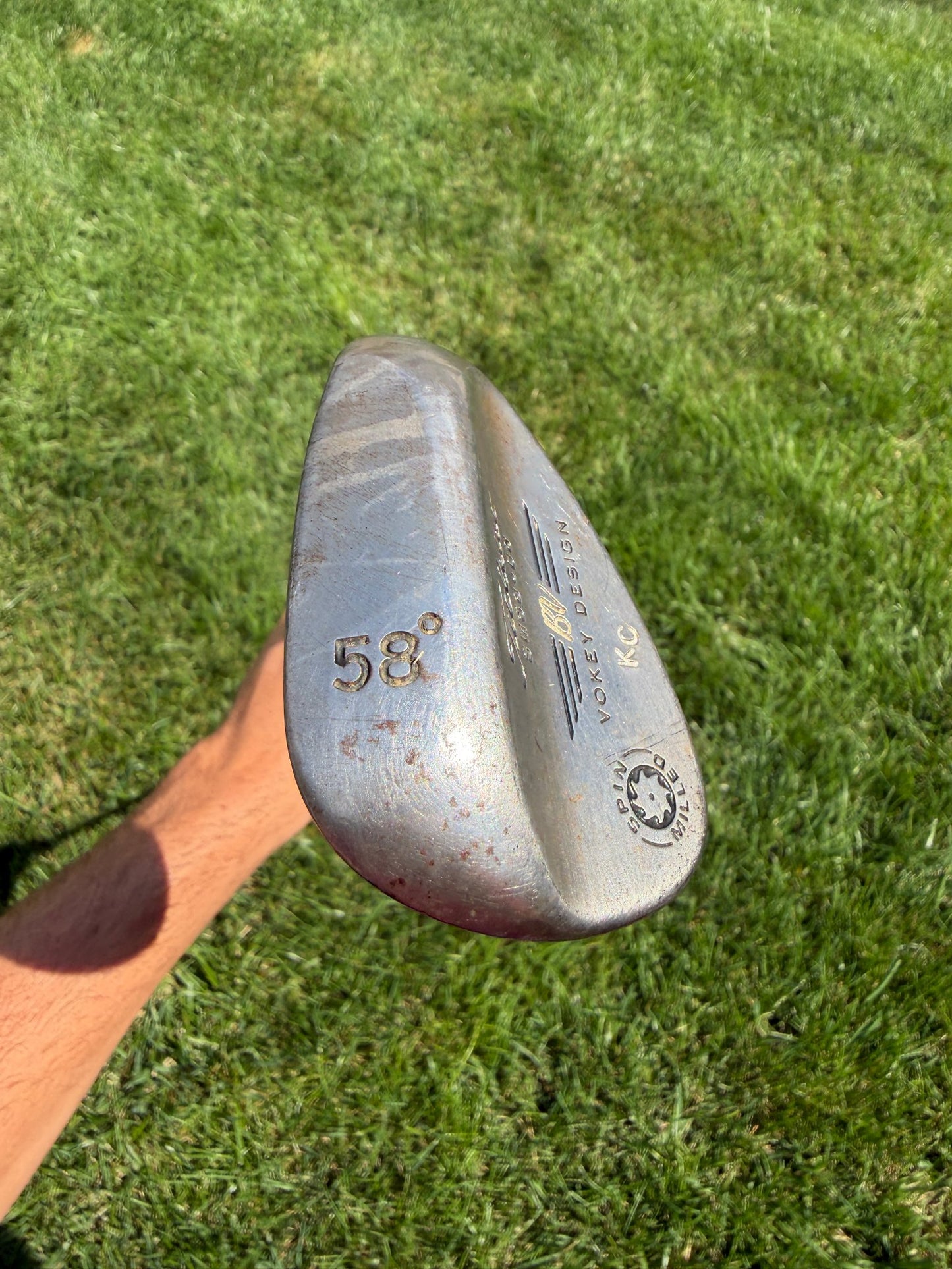 Titleist Vokey Spin Milled Lob Wedge 58°/8 KBS Tour Black Stiff Flex 35.75" NICE — photo 4
