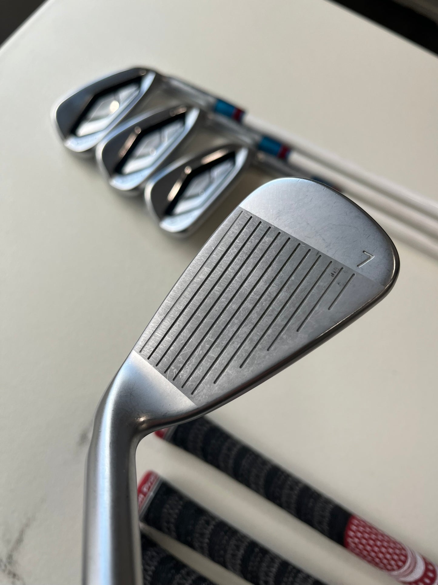 Ping G440 Iron Set 4-PW Green Dot Raijin 75 Stiff Flex +3/4″ NICE