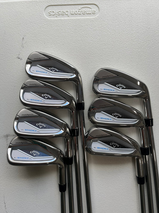 Callaway Ai Smoke HL Iron Set 4-PW Elevate 95 Stiff Flex Standard MINT