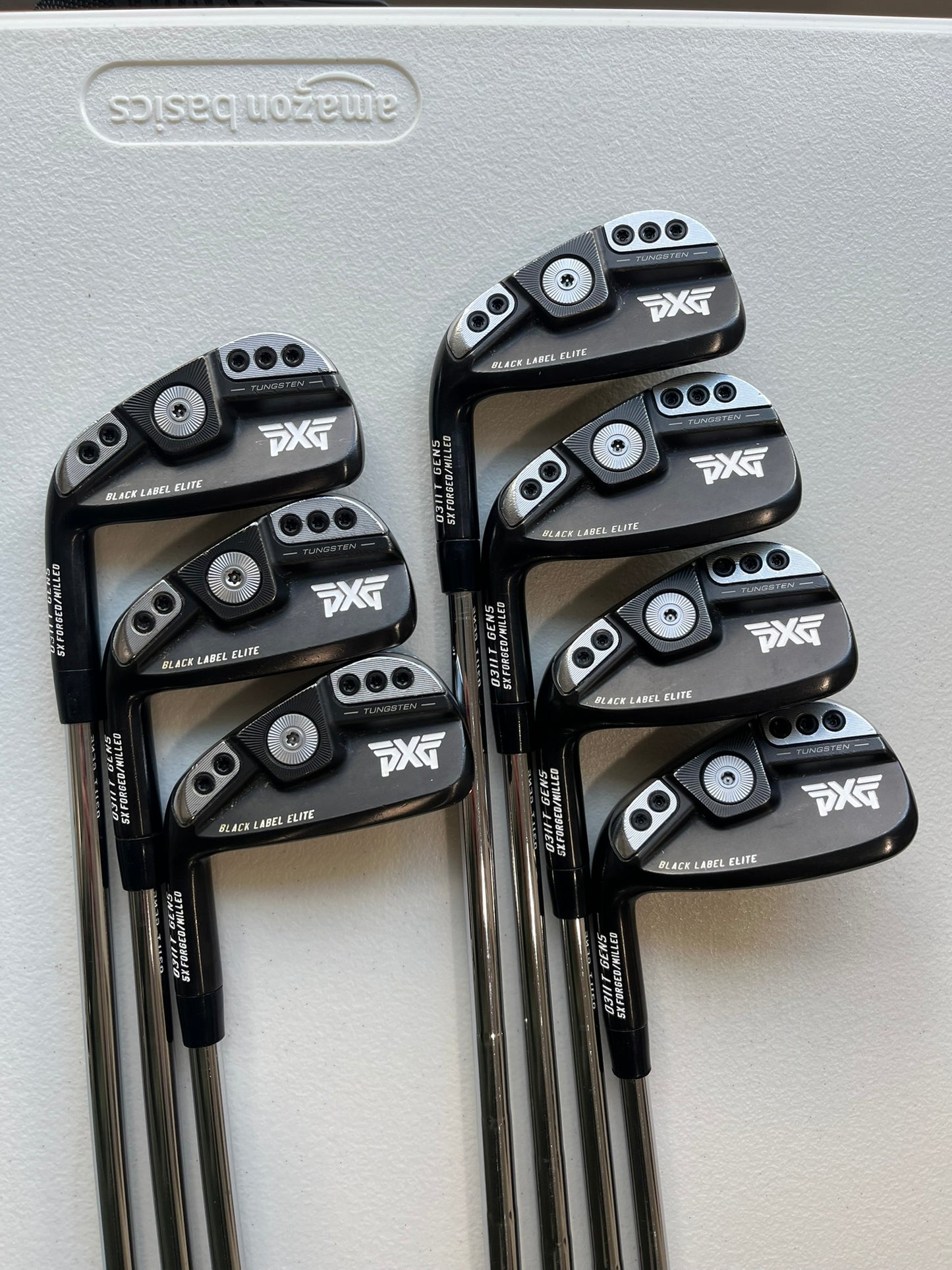 PXG 0311 T Gen5 XD Black Label Elite Iron Set 4-PW KBS Tour Stiff Flex Lefty +1″
