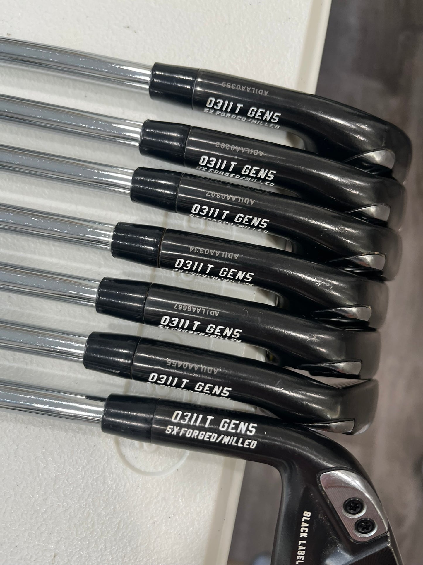 PXG 0311 T Gen5 XD Black Label Elite Iron Set 4-PW KBS Tour Stiff Flex Lefty +1″