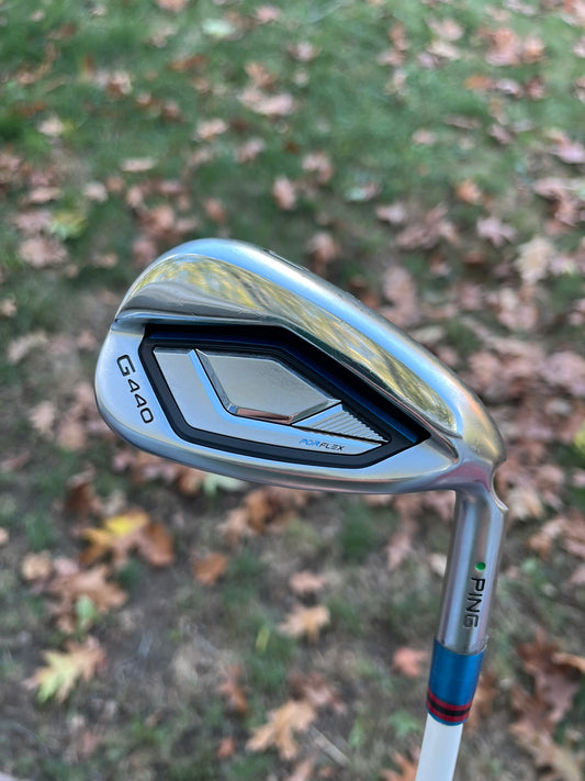 Ping G440 Gap U Wedge Green Dot Raijin 75 Stiff Flex 36.38″ NICE