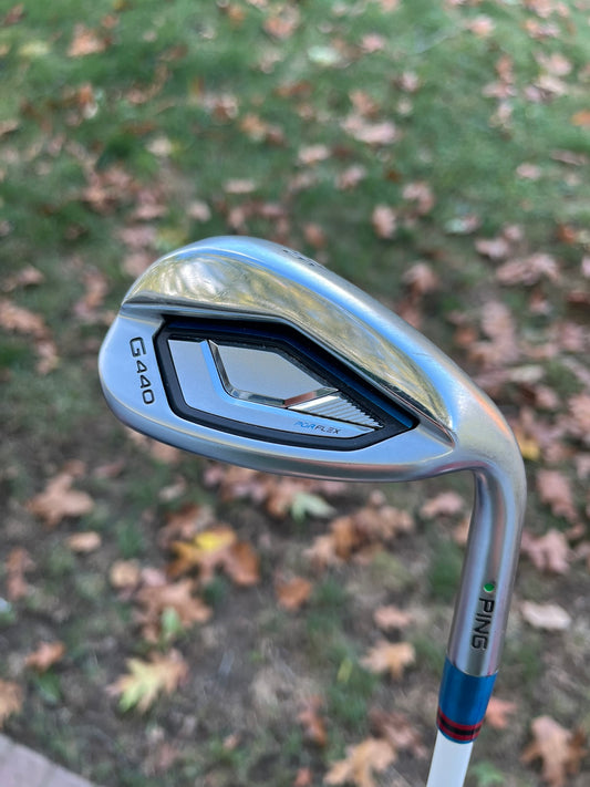 Ping G440 Sand Wedge 56° Green Dot Raijin 85 Stiff Flex 35.5″ NICE