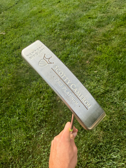 Scotty Cameron Pro Platinum Newport Mid Slant Putter 35" +HC NICE