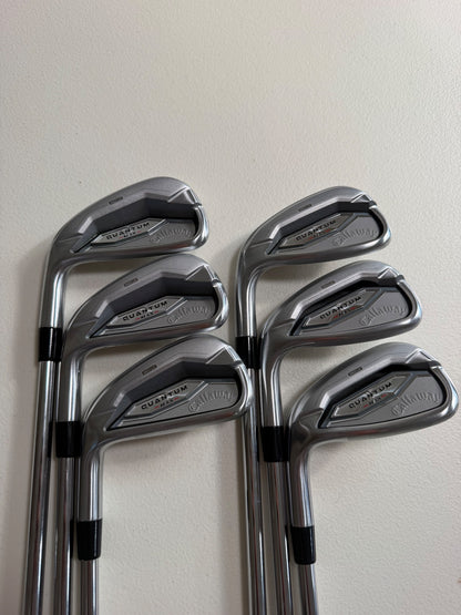 Callaway Quantum Max Iron Set 5-PW KBS Max Regular Flex Lefty MINT