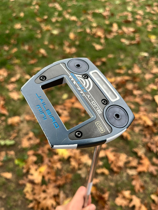 Odyssey Ai-One Jailbird Mini DB Putter 35.5″ +HC