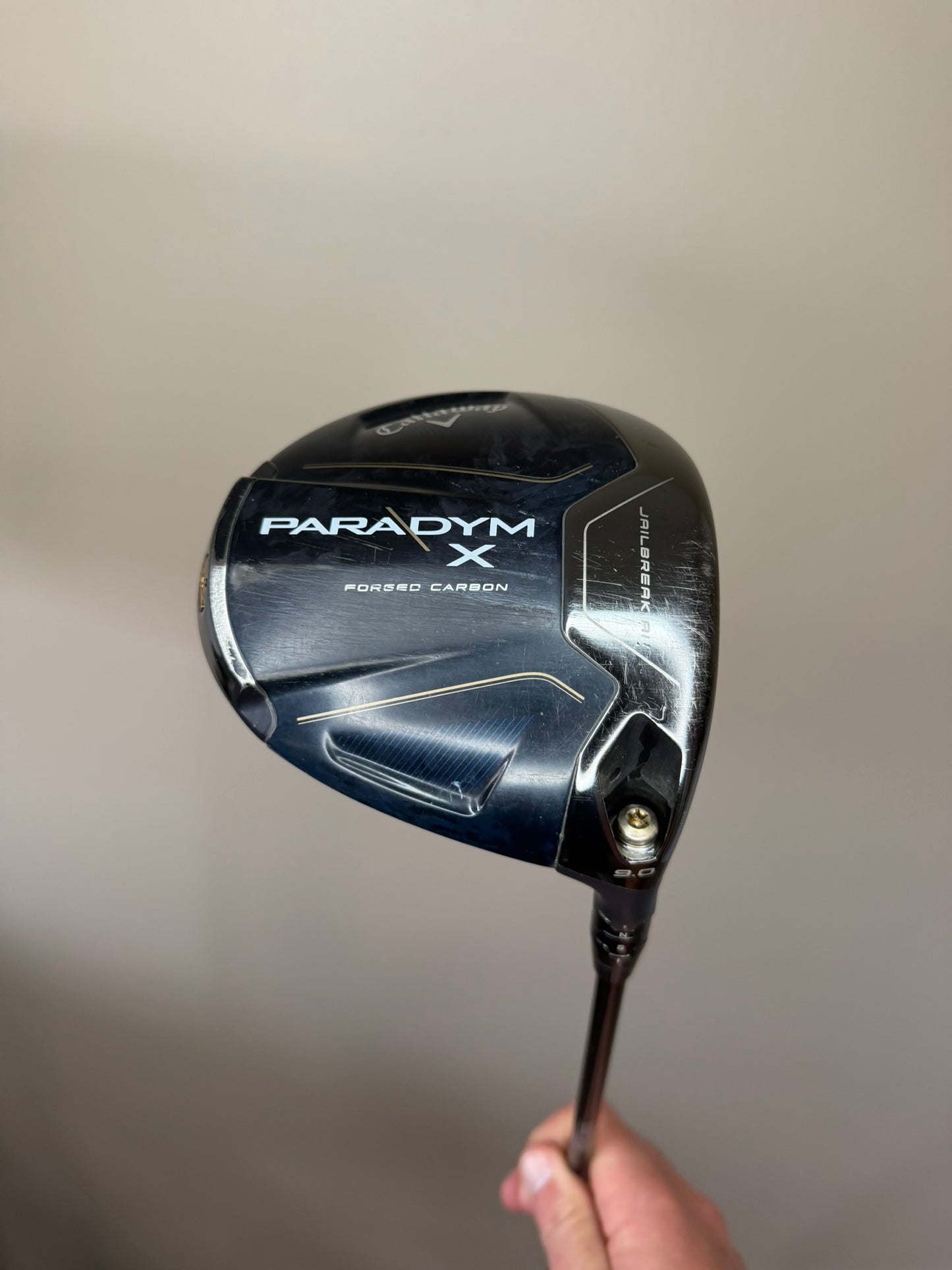 Callaway Paradym X Driver 9° Tensei AV Blue Stiff Flex 45.5″ +HC NICE