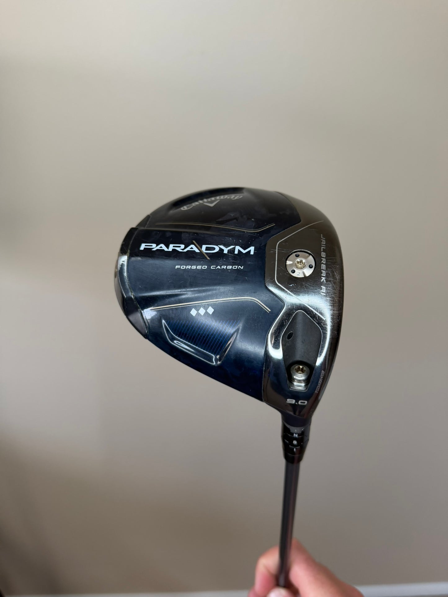 Callaway Paradym Triple Diamond Driver 9° HZRDUS Stiff Flex 45.5″ +HC NICE