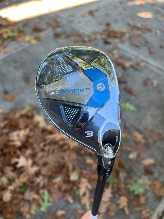 Callaway Ai Smoke HL 3 Hybrid 18° Cypher Seventy Stiff Flex 40.5″ +HC NEW