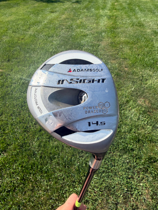 Adams Insight Tour Prototype 3-Wood 14.5° Excaliber Regular Flex 42.75" NICE