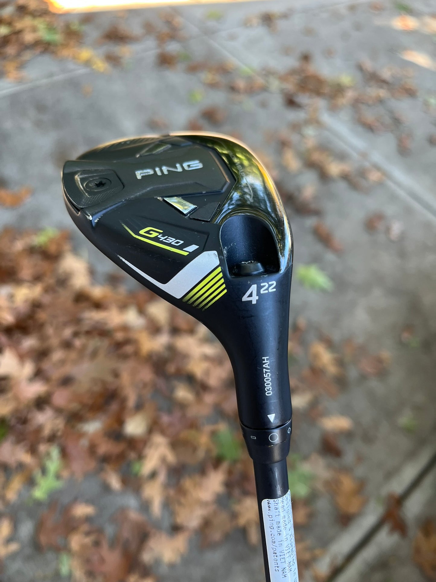 Ping G430 4 Hybrid 22° Alta CB Black 70 Regular Flex 39.5″ NICE