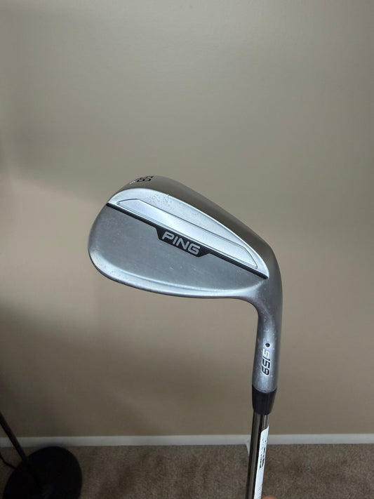 Ping s159 Chrome Lob Wedge 58° / 6T Black Dot Z-Z115 Wedge Flex 35″ MINT