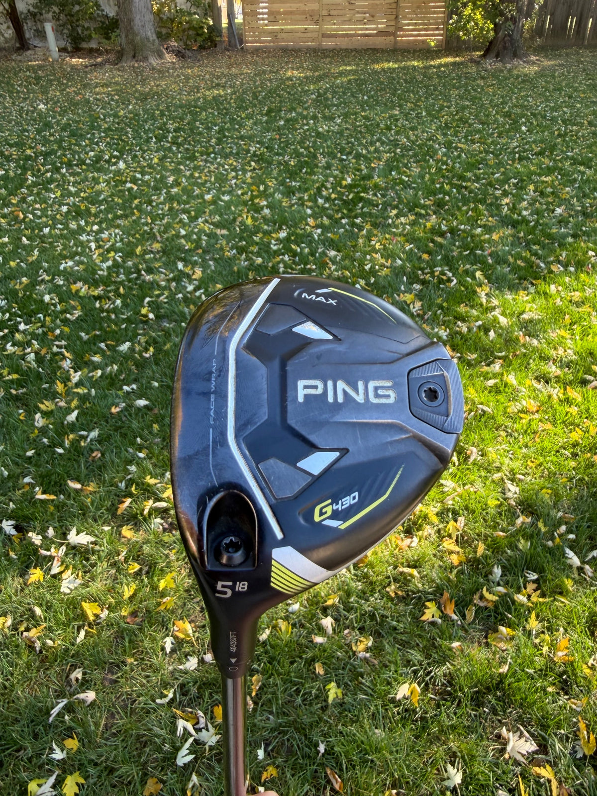 Ping G430 MAX 5-Wood 18° Tour 2.0 Chrome Stiff Flex Lefty 42.5" NICE