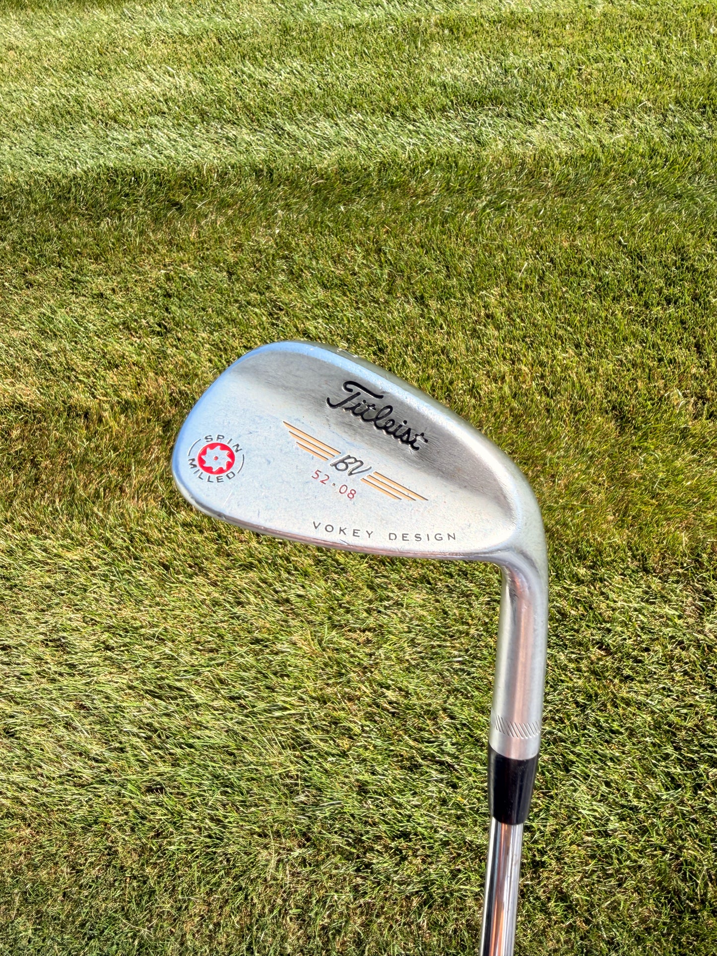 Titleist 2009 Vokey Spin Milled Chrome Gap Wedge 52°/8 Stock Wedge Flex 35.75"